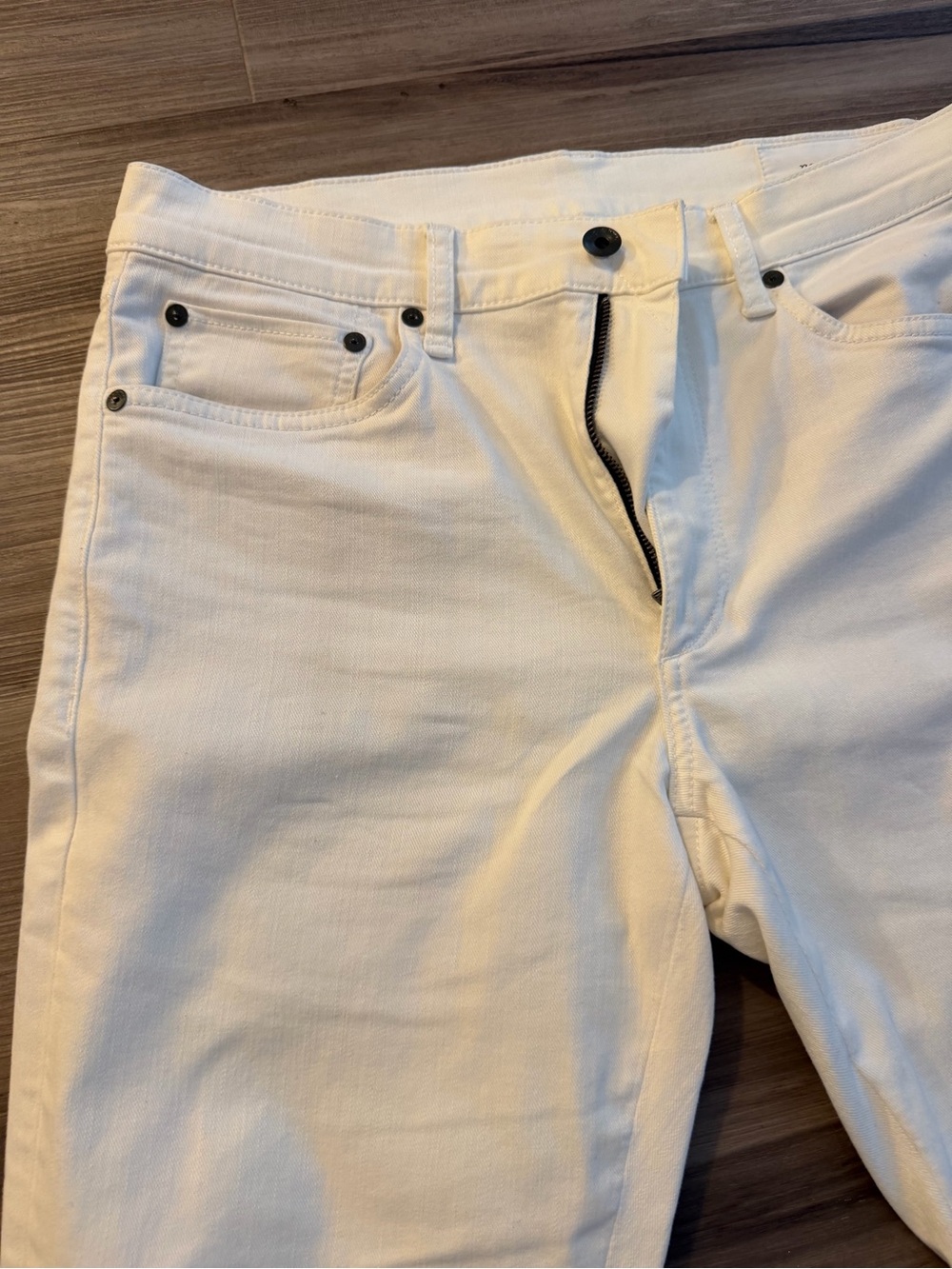 rag & bone Men's White Slim Jeans